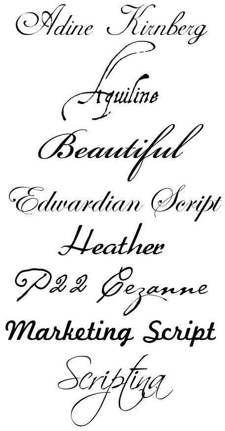 Cursive tattoo fonts for men